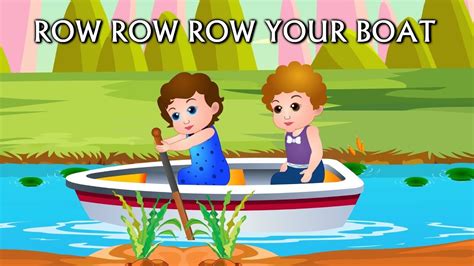 row row row your boat song kids playtime